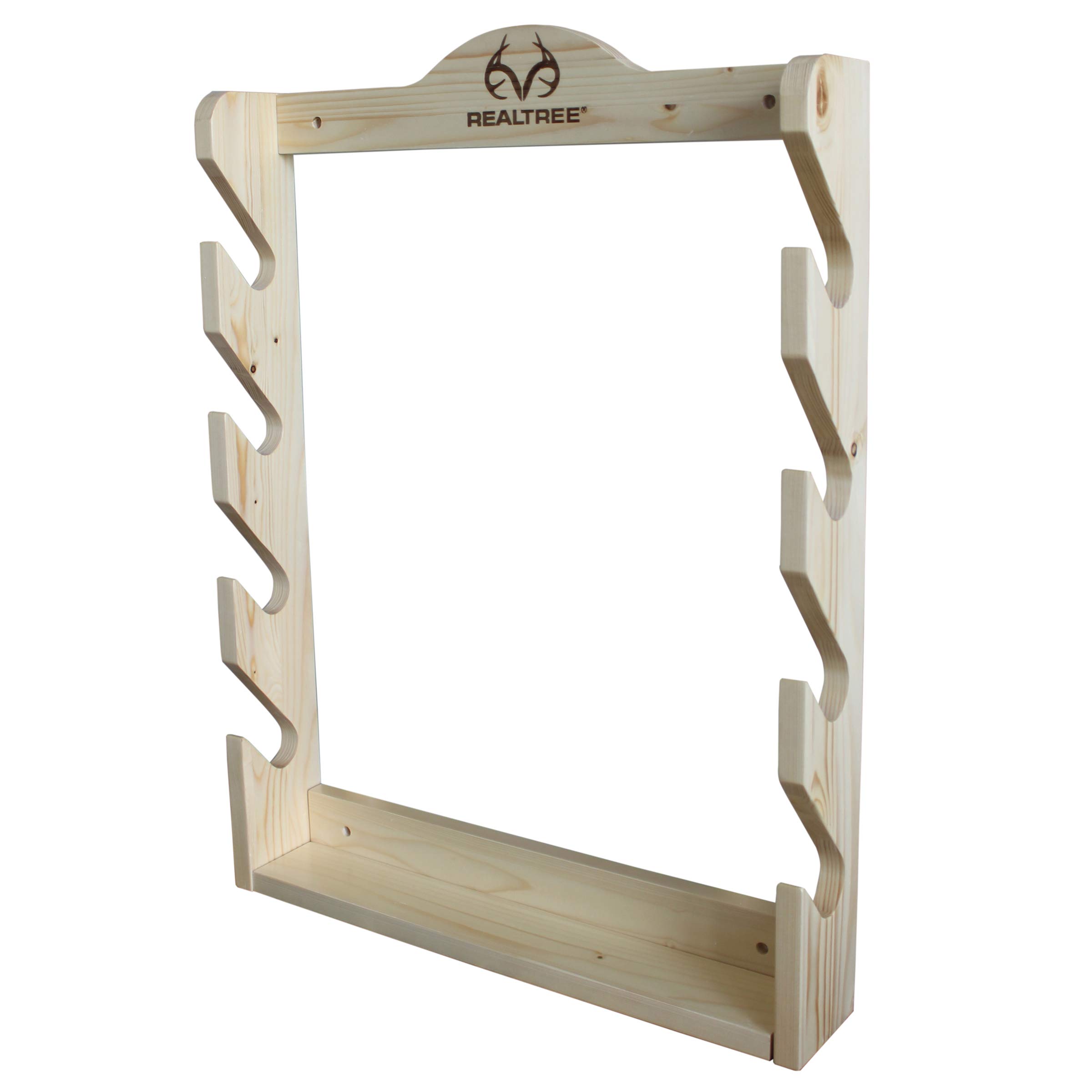 Rush Creek Creations Real tree 4 Gun Wall Rack with Hidden Hardware - Handcrafted - Durable