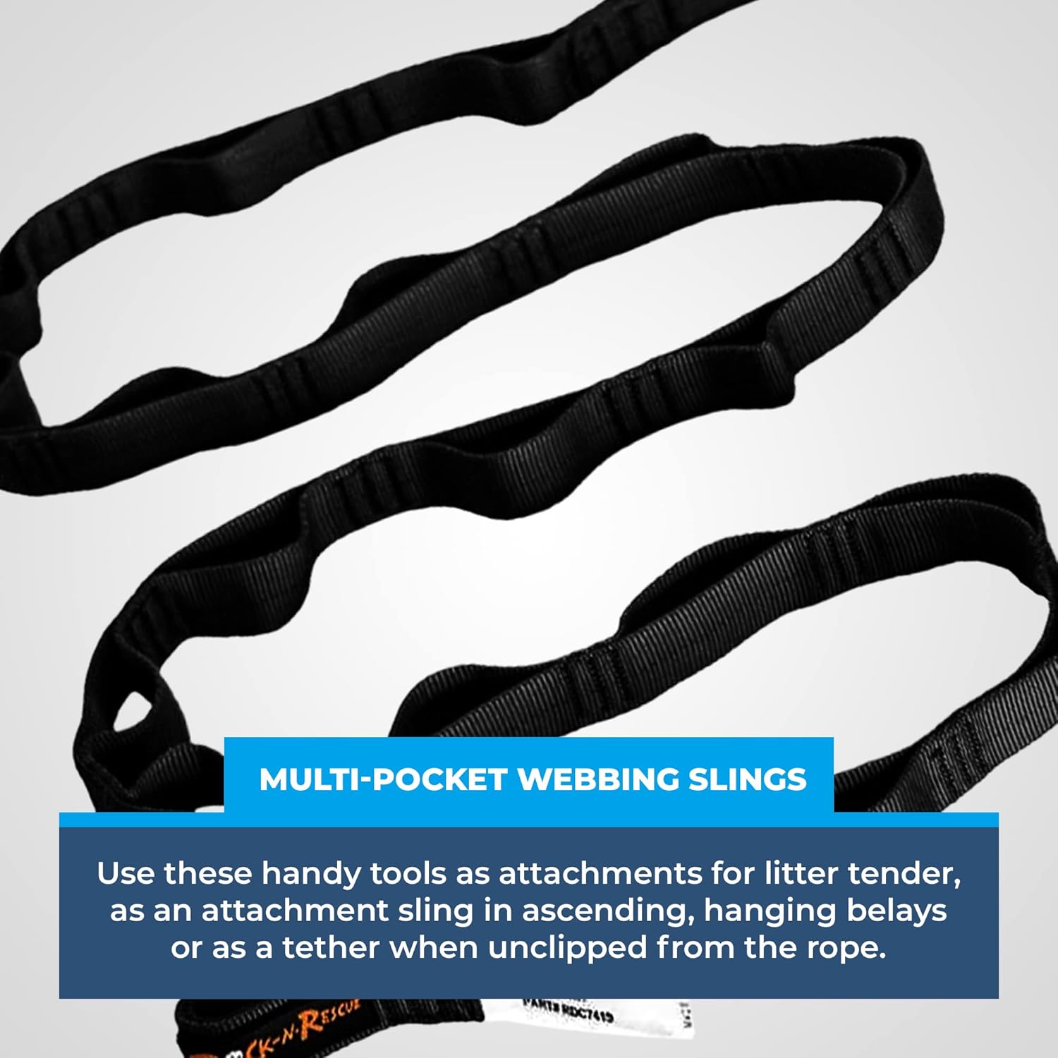 Rock-N-Rescue Daisy Chain - 15.5 kN, Nylon Multi-Loop Sling, Made in USA, Rock Climbing, Firefighter, and Rescue Gear