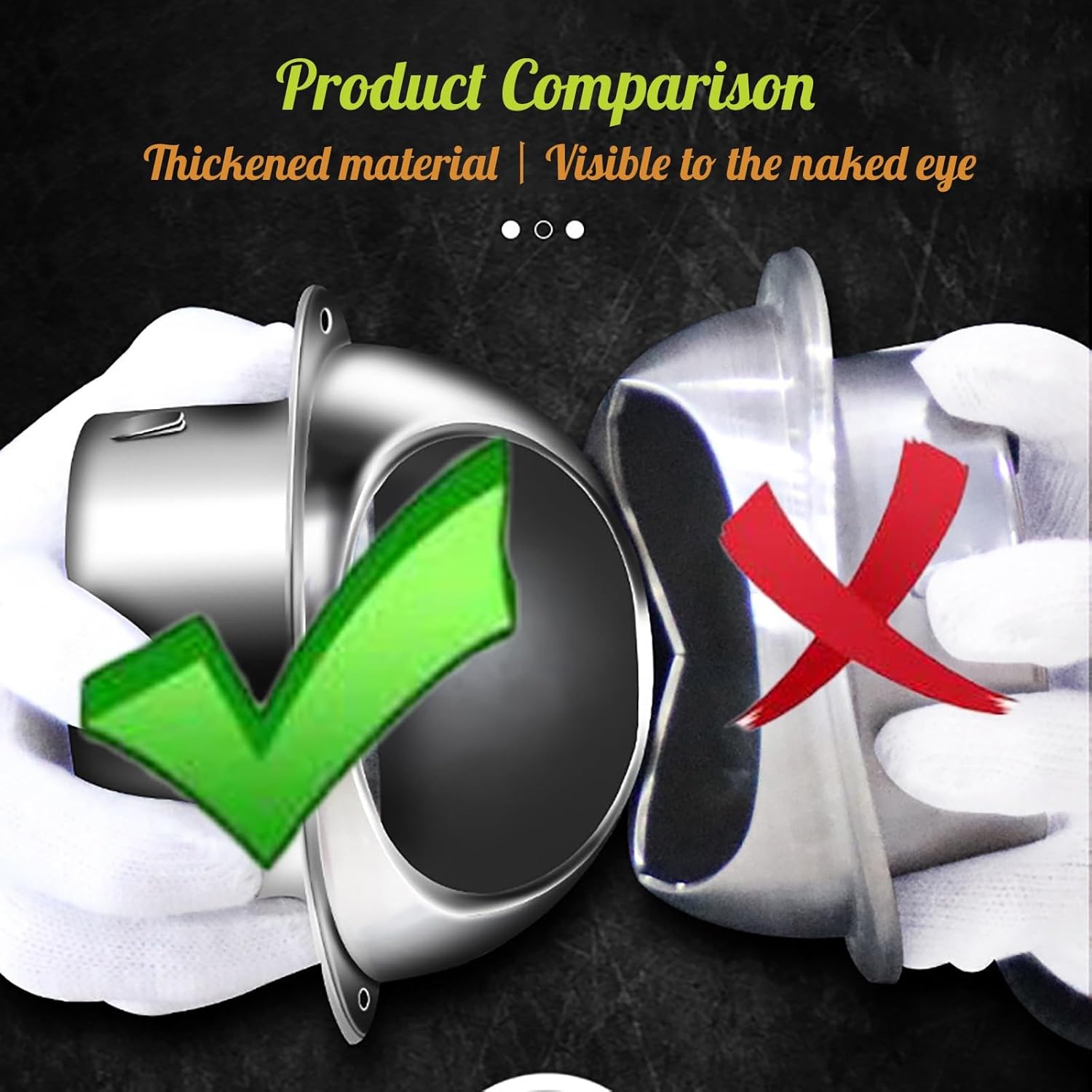 Stainless Steel Round Vent Covers,Wall Vents,Soffit Exhaust ventsDryer Vent Covers Exterior,Stainless Steel Material High Ventilation Rate Protect The Vents of The Pipes(7.87in)