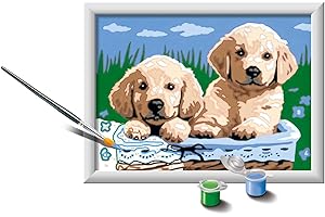 Ravensburger CreArt Cute Puppies Paint by Number Kit for Kids: Unlock Artistic...