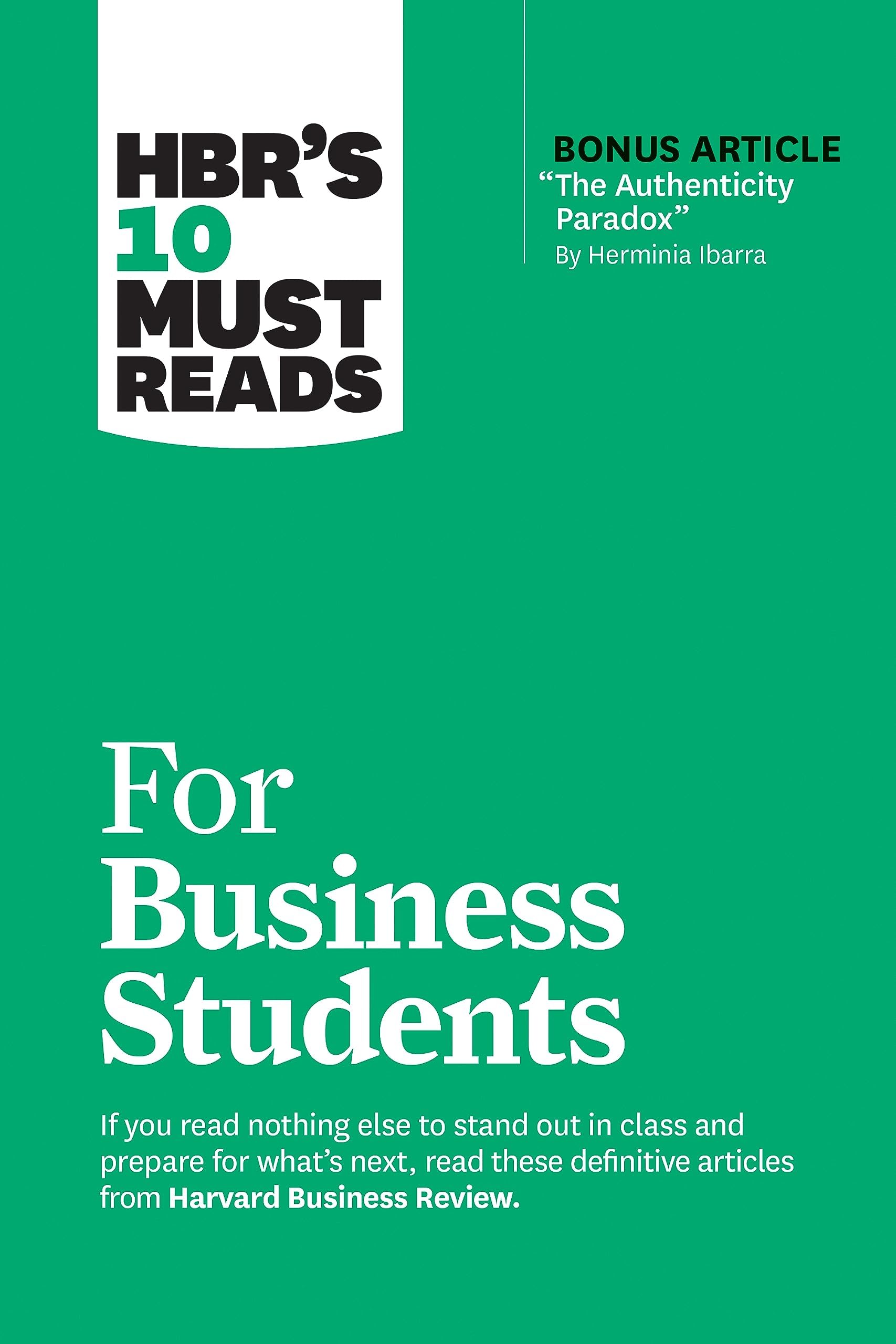 HBR's 10 Must Reads for Business Students Paperback – 12 December 2023