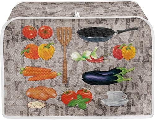 Miniatura 8 de Dreaweet Cubierta abstracta para tostadora con margaritas, protección contra el polvo, cubierta resistente a las manchas, lavable a máquina,