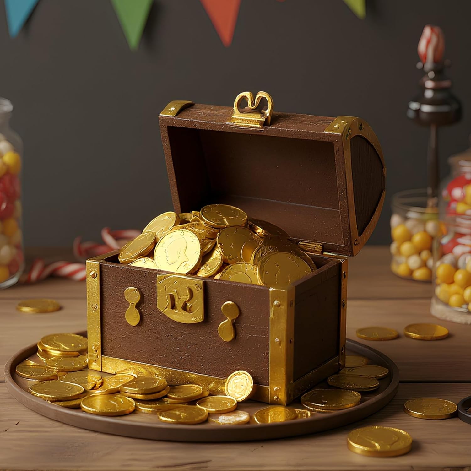 By The Cup Milk Chocolate Gold Coins, 5 lb Bulk Bag (Approximately 300 Coins)
