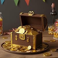 Vista 7 de By The Cup Monedas de oro de chocolate con leche, bolsa a granel de 5 libras (aproximadamente 300 monedas)