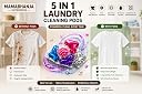 MAMABHANJA ENTERPRISE Pods 5 in 1 Laundry Detergent Capsules | Spring Meadow Fragrance | Deep Stain Removal | Tough Odor Eliminator | Fabric Whitener & Brightener (80, Spring Meadow Fragrance/) gallery image
