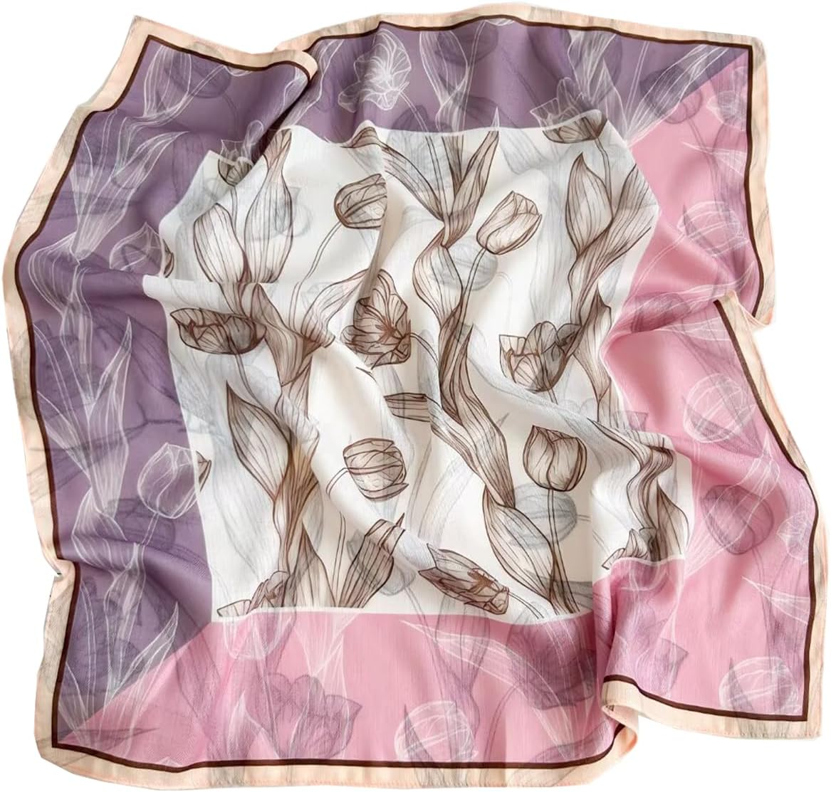 K-Elewon Medium Square Head and Neck Scarf - Multipurpose Hair Wrap, Sleeping Wraps Bandana - For Women H19