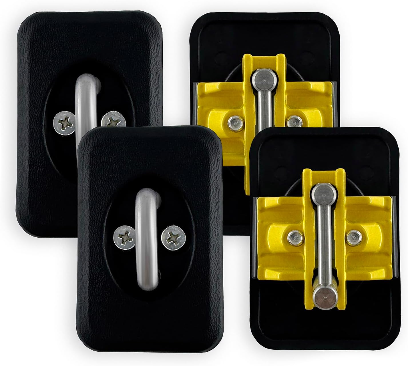 Truck Ez Tie Down Anchors Compatible with 1998-2014 F150, 1998-2016 Super Duty, 1999-2013 Chevrolet Silverado/Gmc Sierra,1995-2017 Dodge Ram Box Anchor Accessories (4pcs)