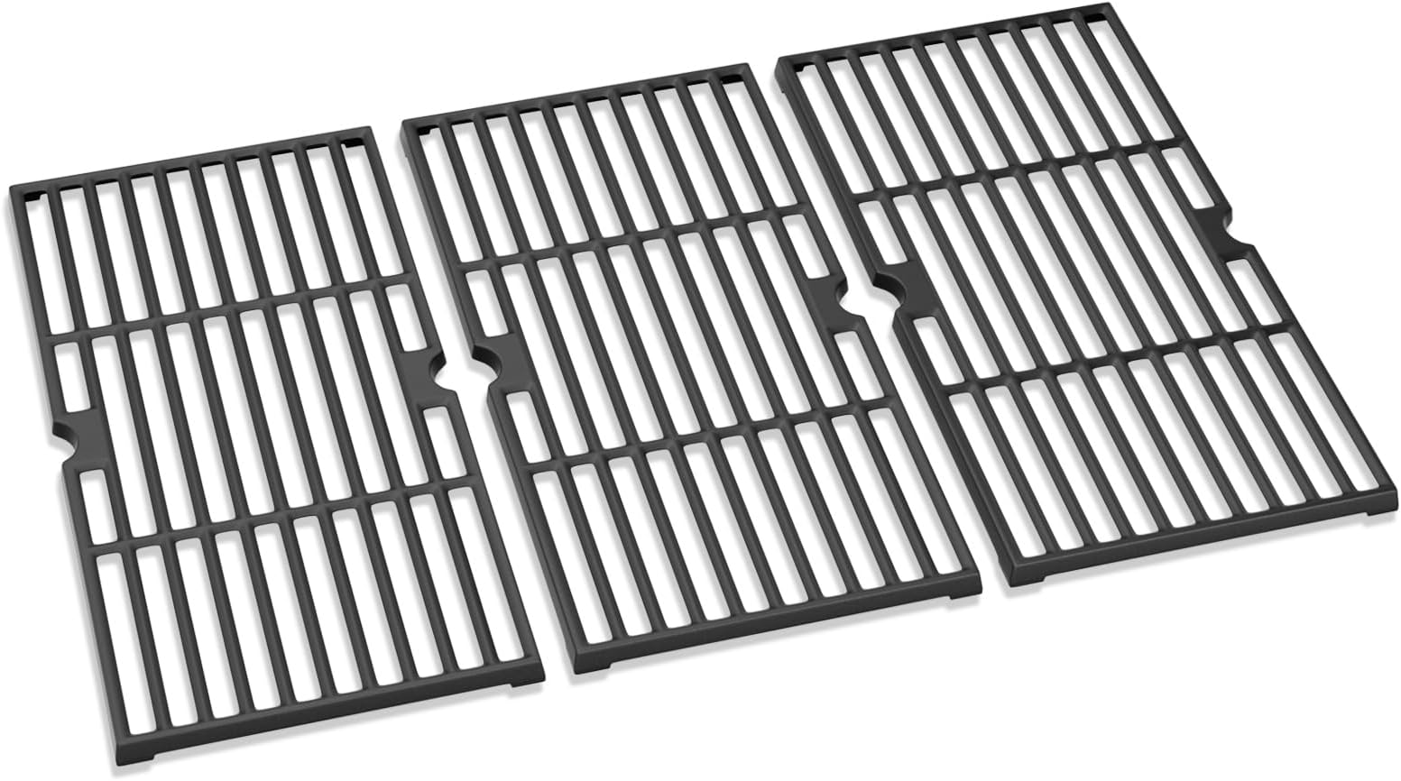 GFTIME 43 x 21CM Cast Iron Cooking Grates for CharBroil Gas2Coal 330, Charbroil Advantage Series, Barbecook Siesta 310, Landmann Triton 3&4, Profi Cook PC-GG 1058/1059, Spare Parts 3 Pieces