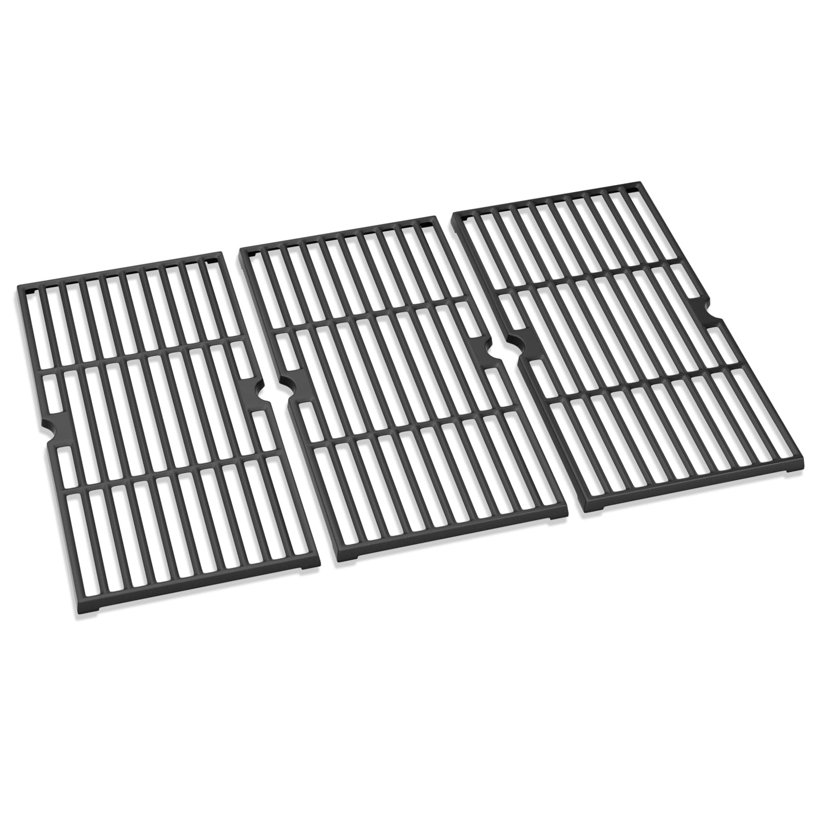 43 x 21CM Cast Iron Cooking Grates for CharBroil Gas2Coal 330, Charbroil Advantage Series, Barbecook Siesta 310, Landmann Triton 3&4, Profi Cook PC-GG 1058/1059, Spare Parts 3 Pieces