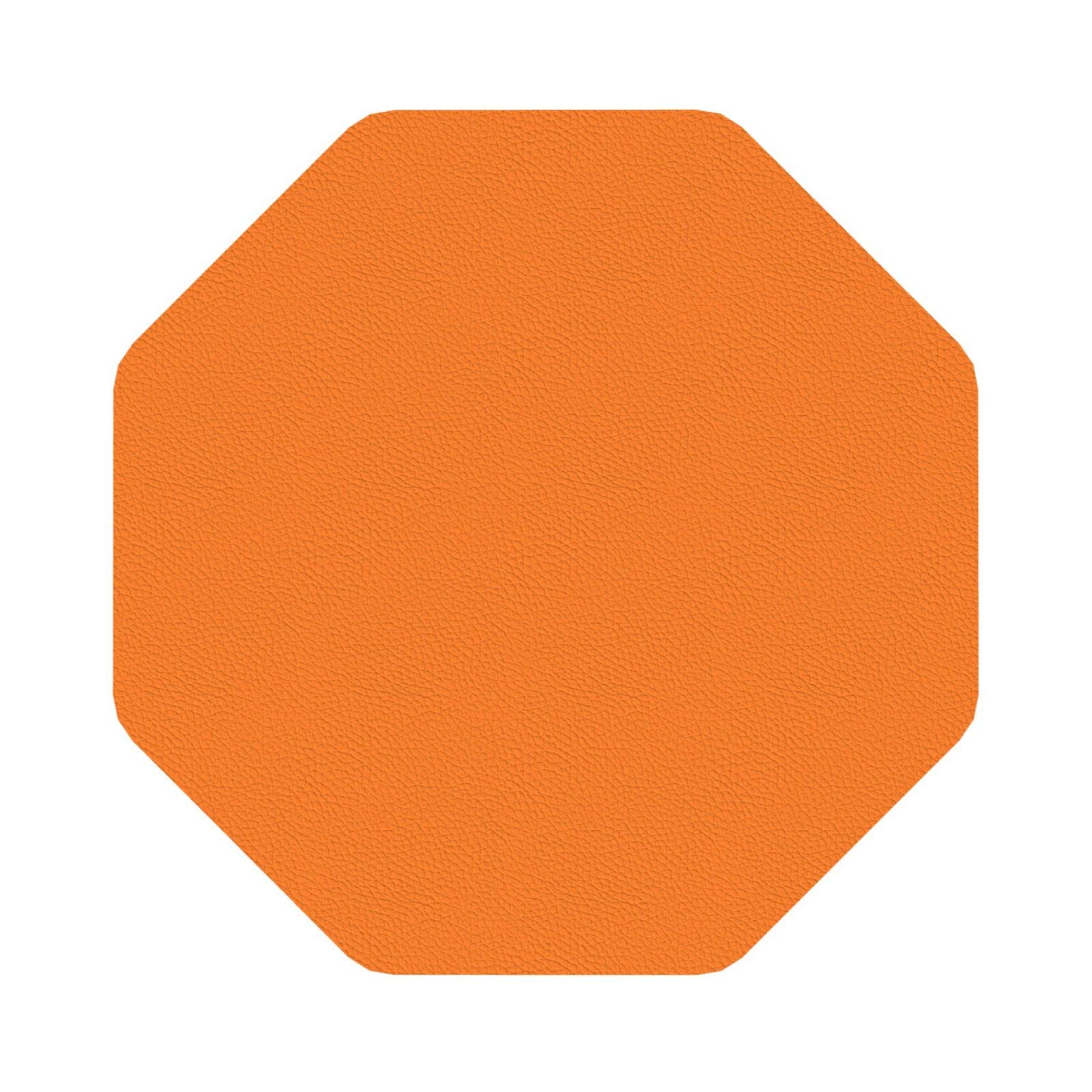 Fjwslch Octagon Leather Coasters For Drinks Beauty Burnt Orange Coaster Set Of 4 Drink Coasters Set Heat-Resistant Cup Mat For Tabletop Protection Absorbent Tea Cup Coasters For Home Decor