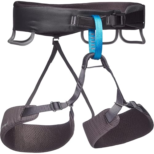 BLACK DIAMOND Men's Momentum Rock Climbing Harness, Adjustable Loops