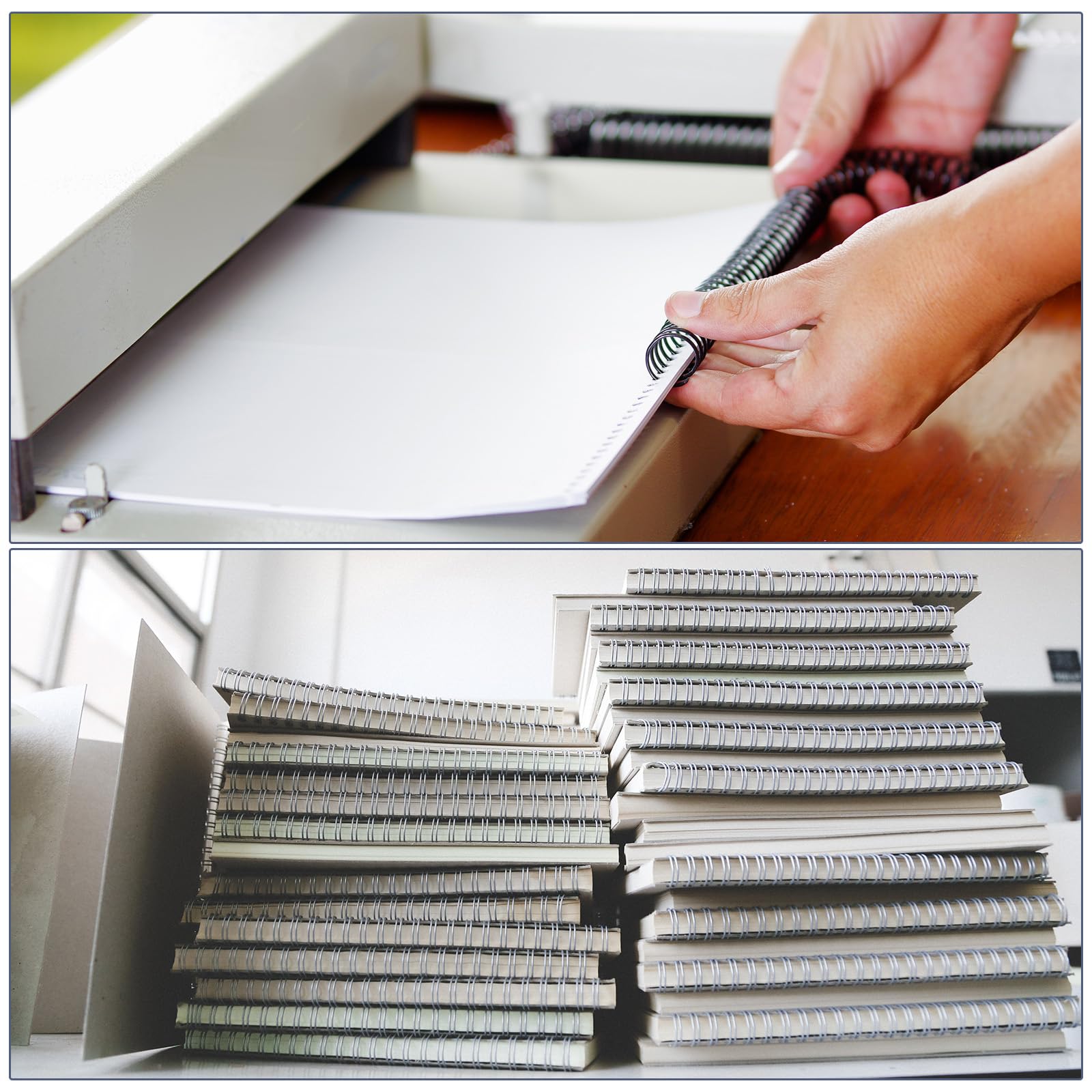 Plutreas Lot De 50 Spirales En Plastique, Pas De 4