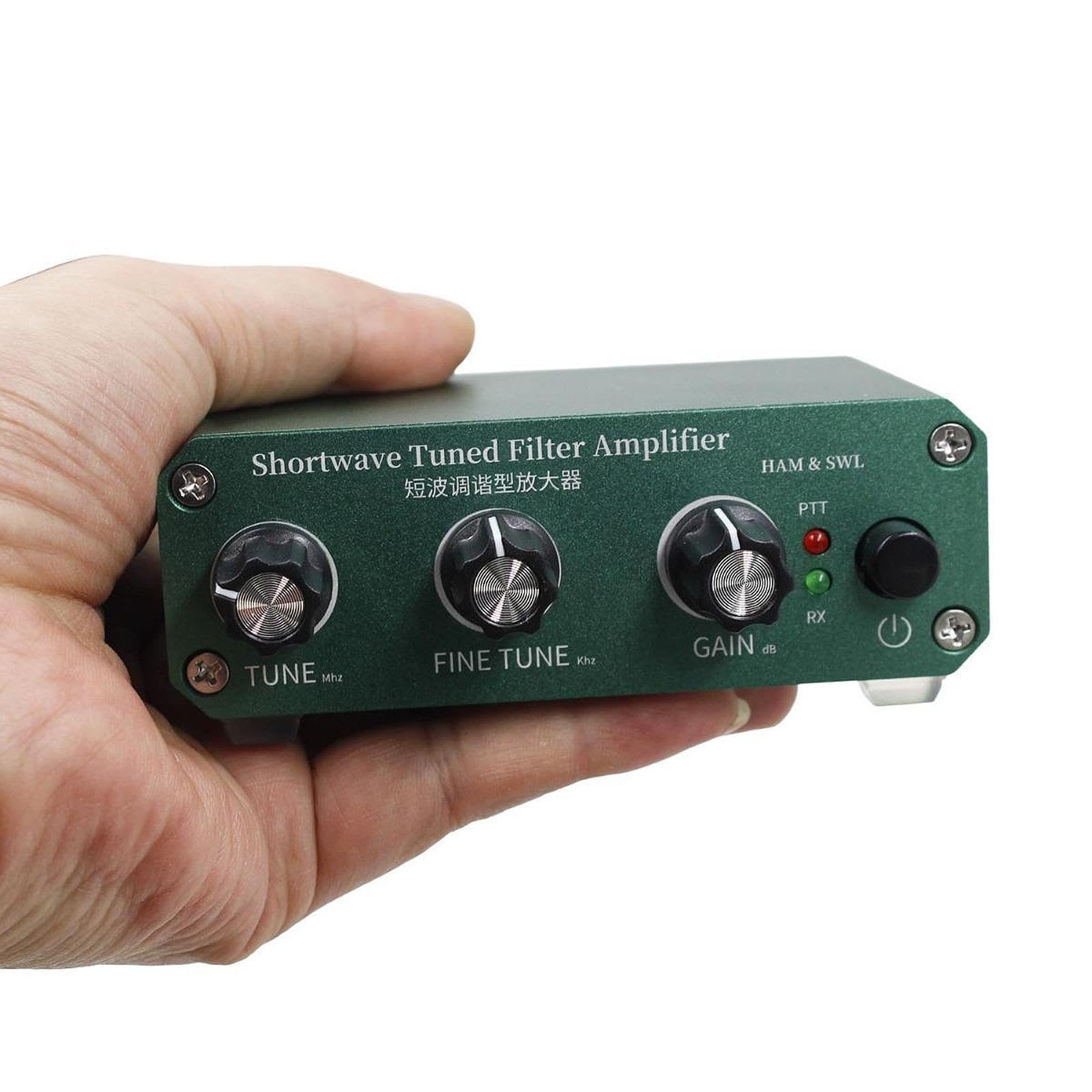 Amplificador sintonizable Corta con Ganancia Ajustable, Robusto, práctico, de bajo Ruido, Ligero y Compacto, con transmisión de 0 a 30
