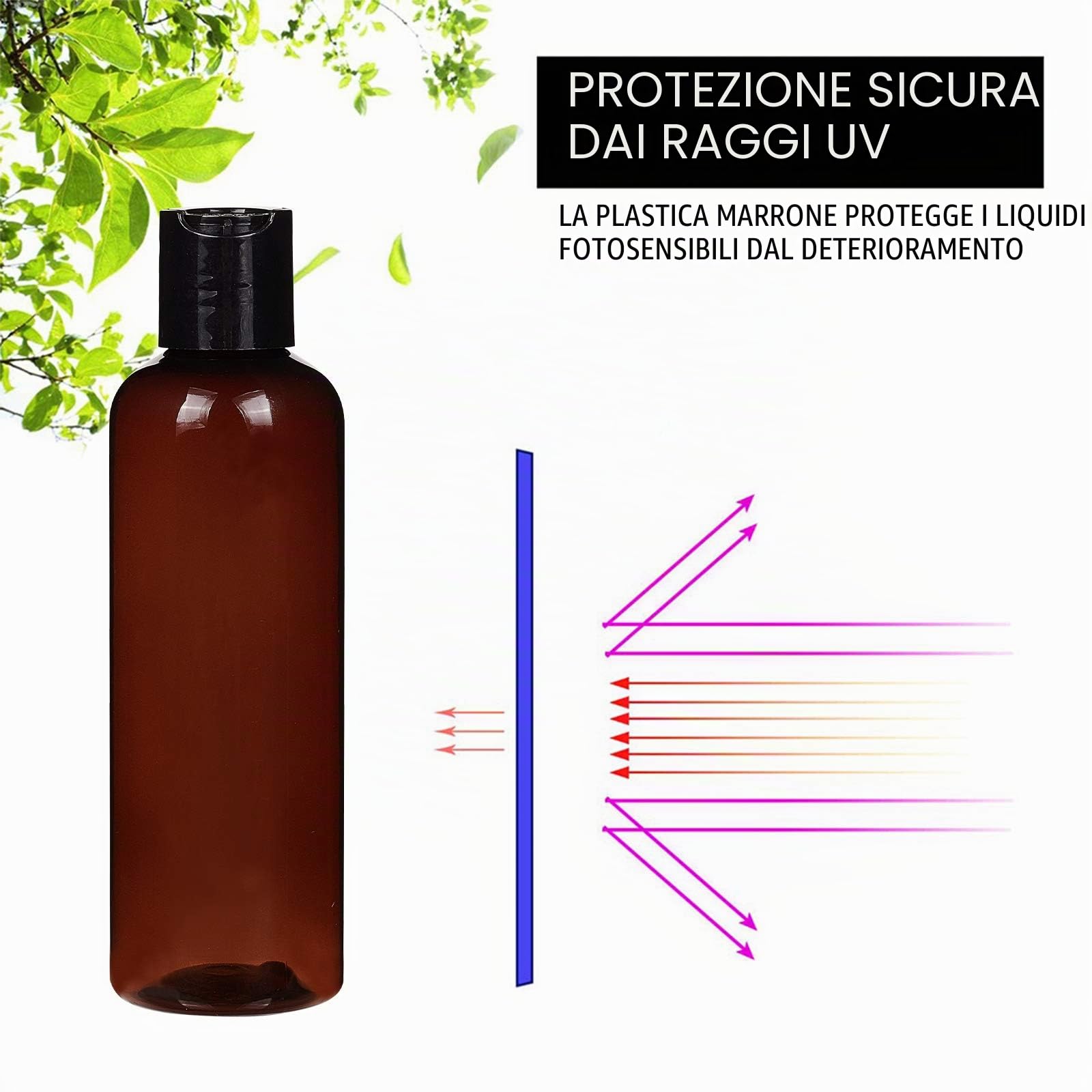 BENECREAT 10 Pack 200ml Bottiglie in Plastica Pet Riutilizzabili Bottiglie con Tappo a Disco, Contagocce, Tramoggia a Imbuto ed Etichetta per Shampoo, Lozioni, Creme