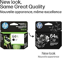 Vista 3 de HP Cartucho de tinta negro de alto rendimiento 64XL Funciona con Envy Inspire 7250e, 7950e; Envy Photo 6200, 7100, 7200, 7800, 7900; Serie Tango