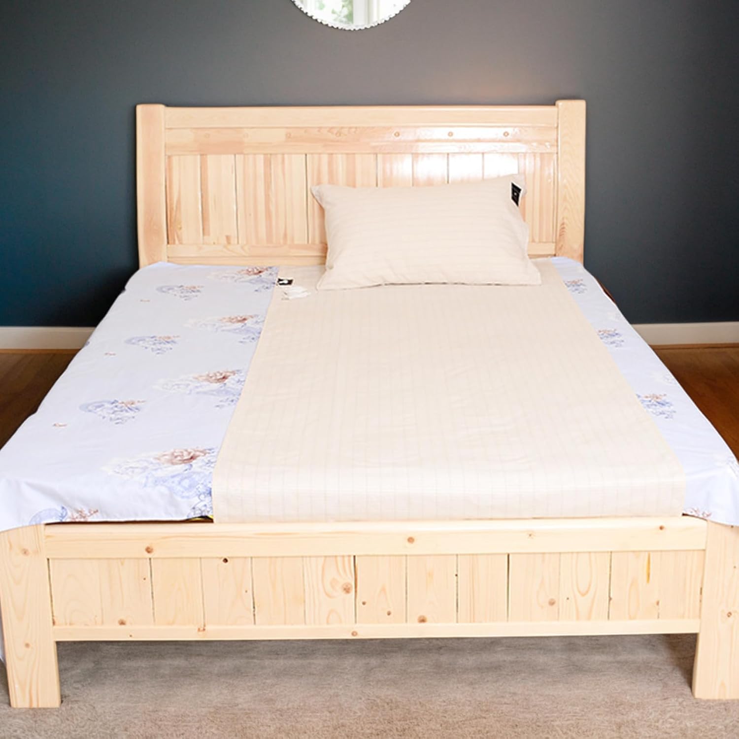 Earth Mat Grounding Mat Silver Fiber Earth with Grounding Cord 35x90 Sheet Foldable Sheets Breathable Bed Sheet