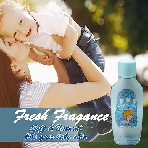 Miniatura 4 de Colonia PMB Para Mi Bebe para bebé. Aroma original. Sin alcohol. Fragancia suave y fresca para tu bebé. 25 onzas líquidas25.4 fl oz. Paquete de 4
