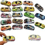 18Pcs Metal Pull Back Racing Car Toy Die Cast Race Cars Vehicles Friction Powered Toddler Boy Toys 2.7 Inch