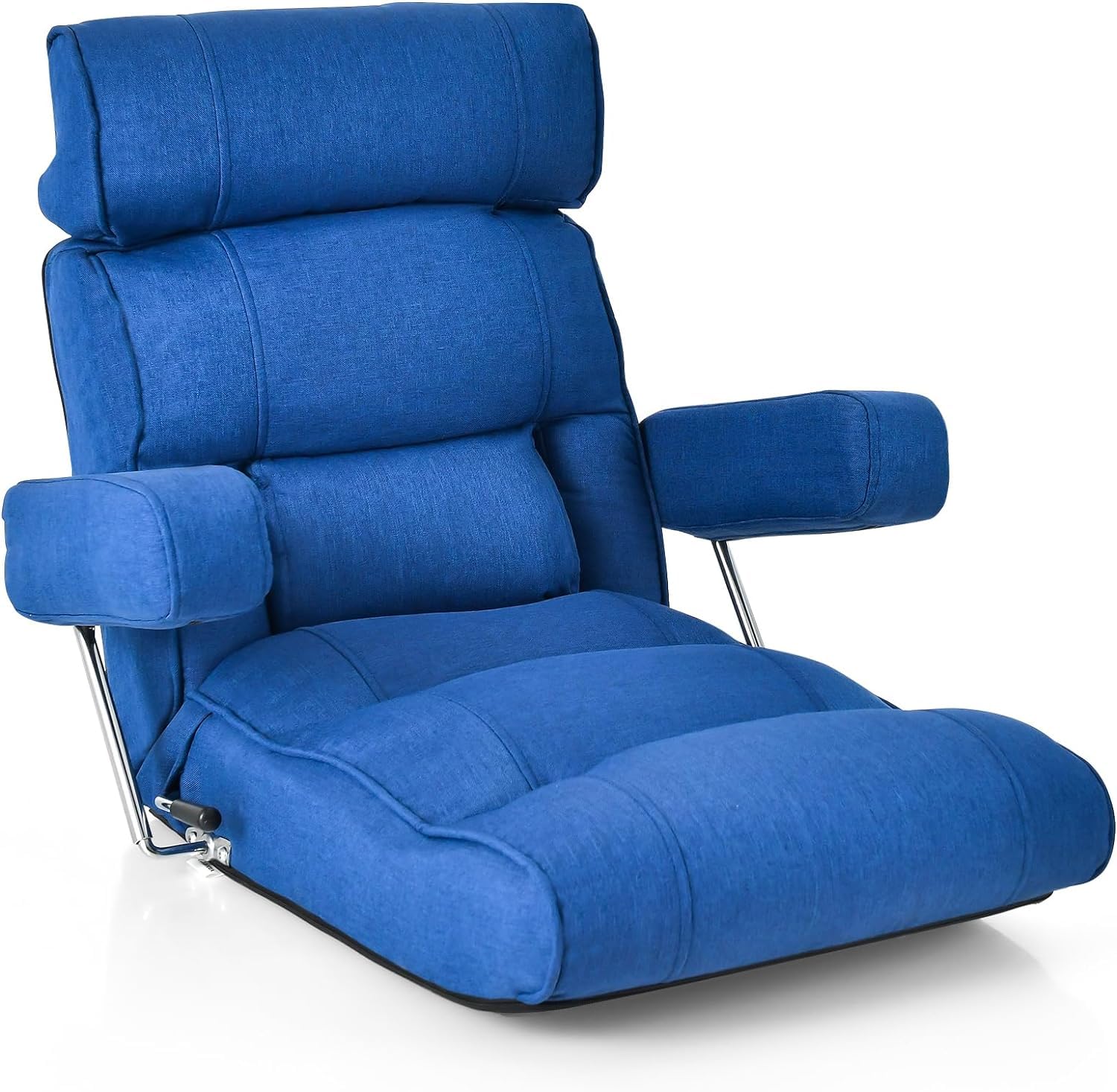 Sedia Da Pavimento Regolabile - Schienale 6 Posizioni, Pieghevole, Leggera (2,5 Kg) Per Meditazione, Lettura O Gaming