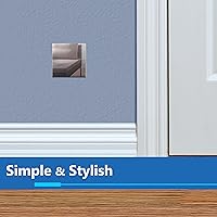 Vista 7 de LIDER Placa de pared en blanco, resistente a la temperatura y a los impactos, acrílico, reflectante, cubierta sin tornillos, actualización