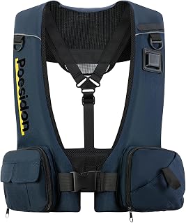 Poesidon Adjustable Lightweight Breathable Life Jacket - Unisex Safety Vest with Pockets for Swimming, Kayaking & Water Sports