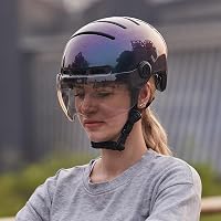 LIVALL L23 Kerékpár Sisak LED Világítással és Levehető Napellenzővel - Városi Bukósisak Felnőtteknek, Bluetooth, SOS Riasztó, Vízálló 8