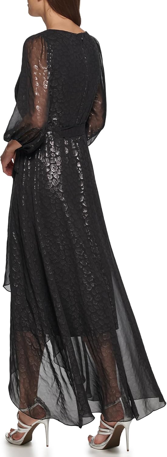 DKNY Women's Double Strap Cold Shoulder Gown - Image 3