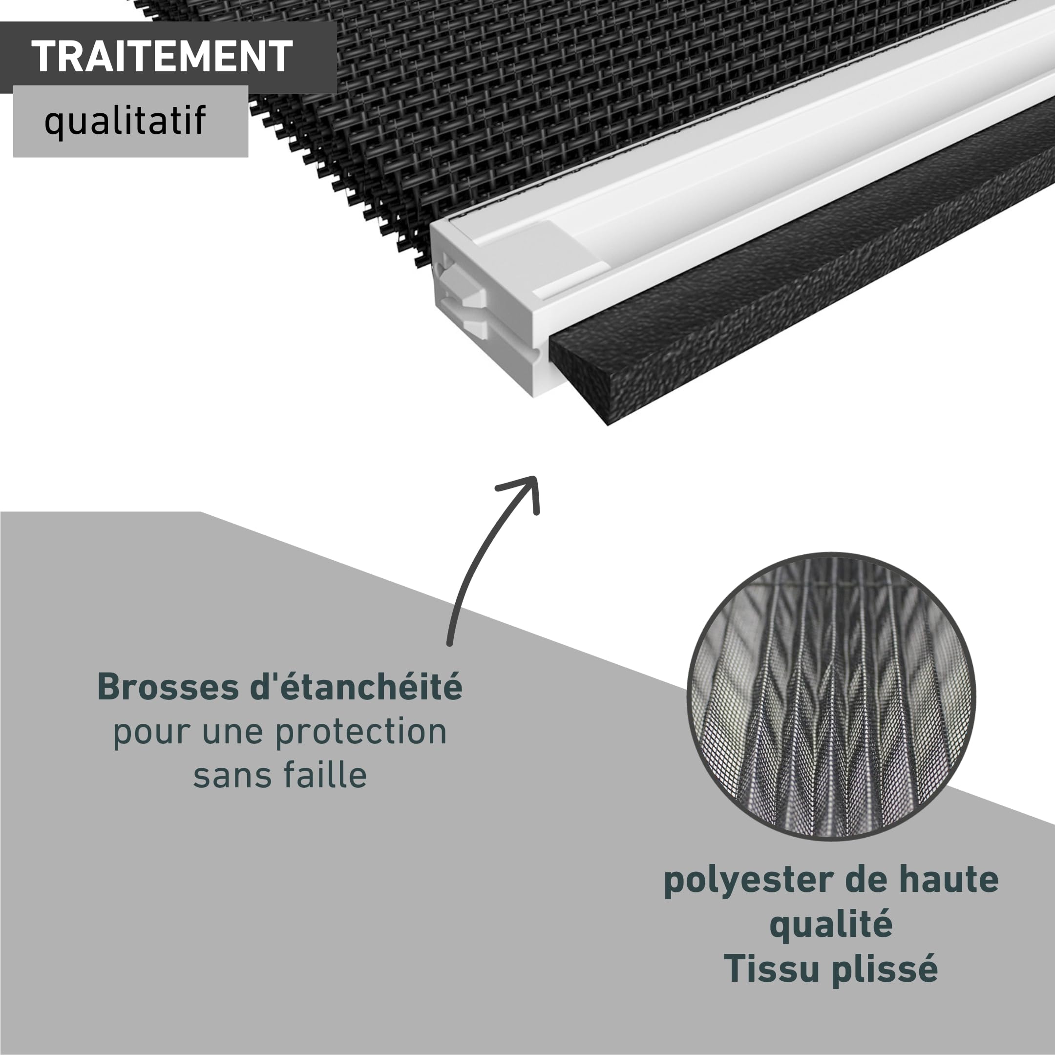 Windhager Expert 03242 Ultra Flat Moustiquaire pour Fenêtre Moustiquaire Protection Mosquito Kit Auto-Assemblage Blanc 100 x 120 cm