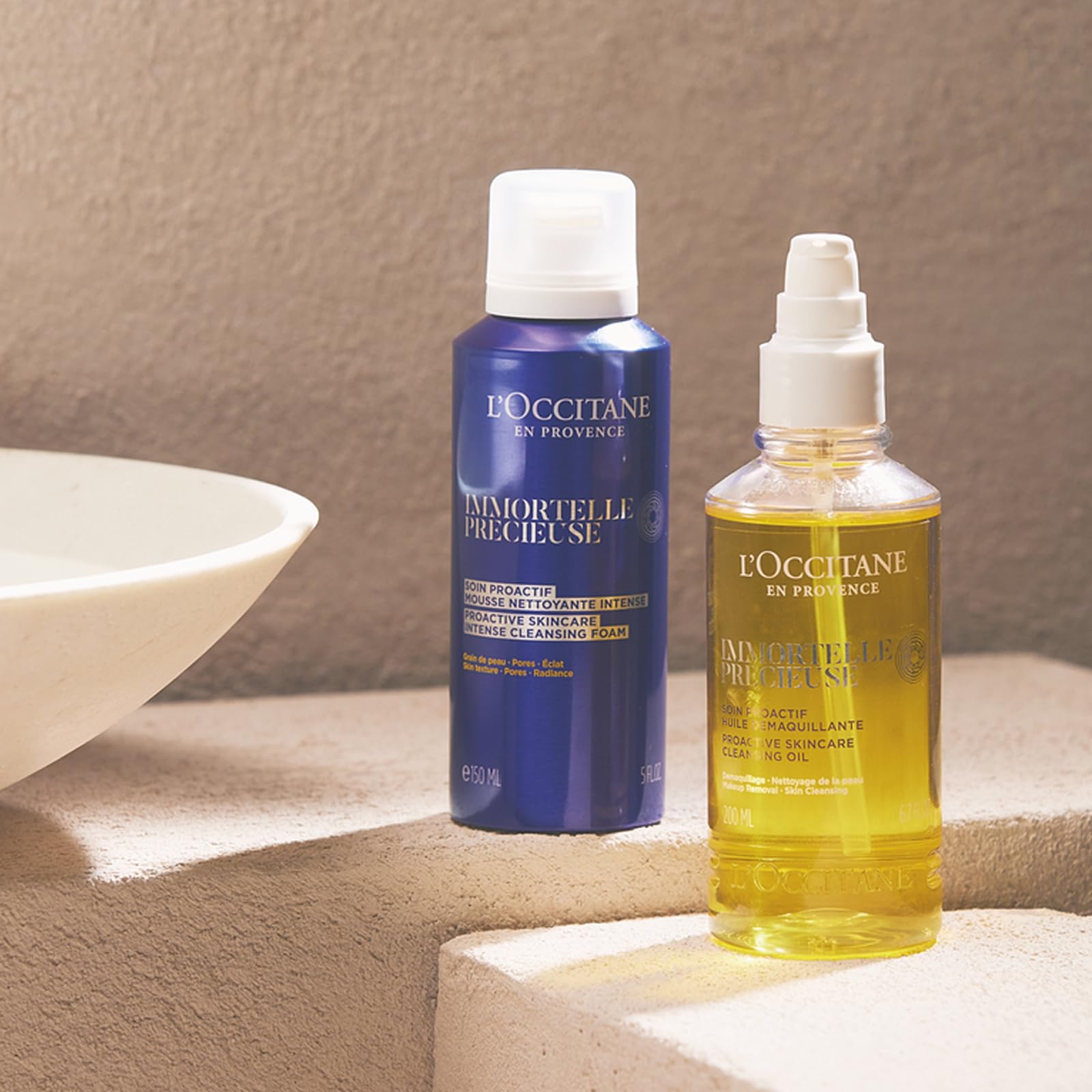 L'OCCITANE - Mousse Nettoyante Immortelle Précieuse - 150 ml - Nettoie en douceur et affine le grain de peau - Fabriqué en France