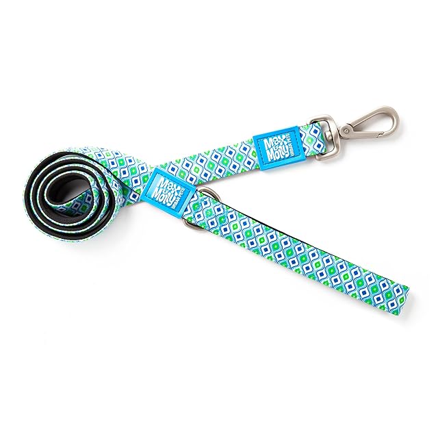 MAX & Molly - Correa de Neopreno para Perros (tamaño Mediano), Color Azul Retro (Talla M, 1,2 m)