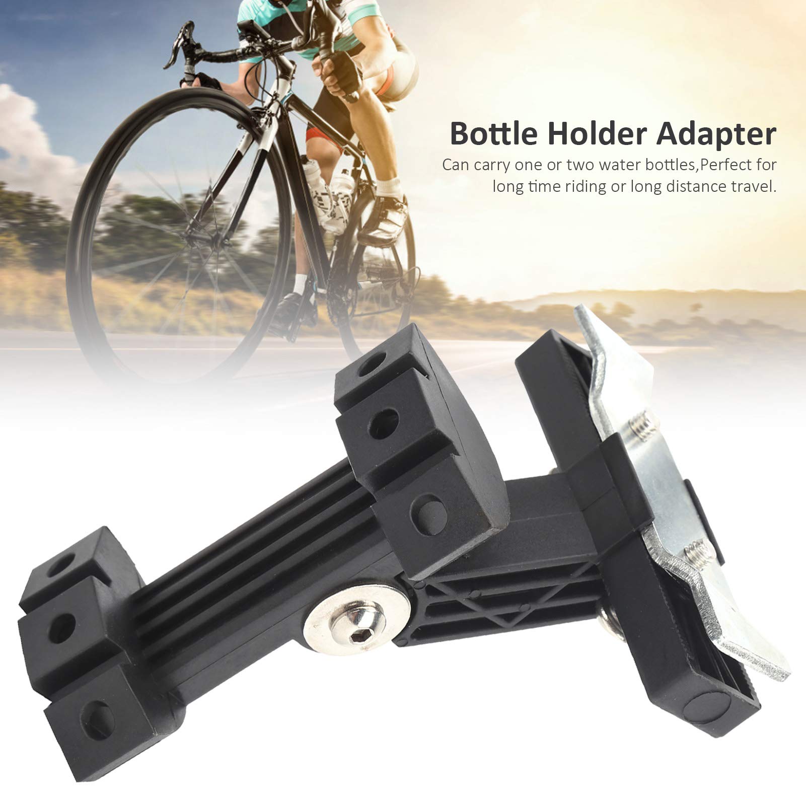 Adaptateur Gorix Pour Porte-bidon Supplémentaire Sur Rail De Selle, Réglable, Compatible Avec Rails φ7mm, En Alliage D'aluminium 6061, 80 G, Pour Vélo Route/VTT/gravel
