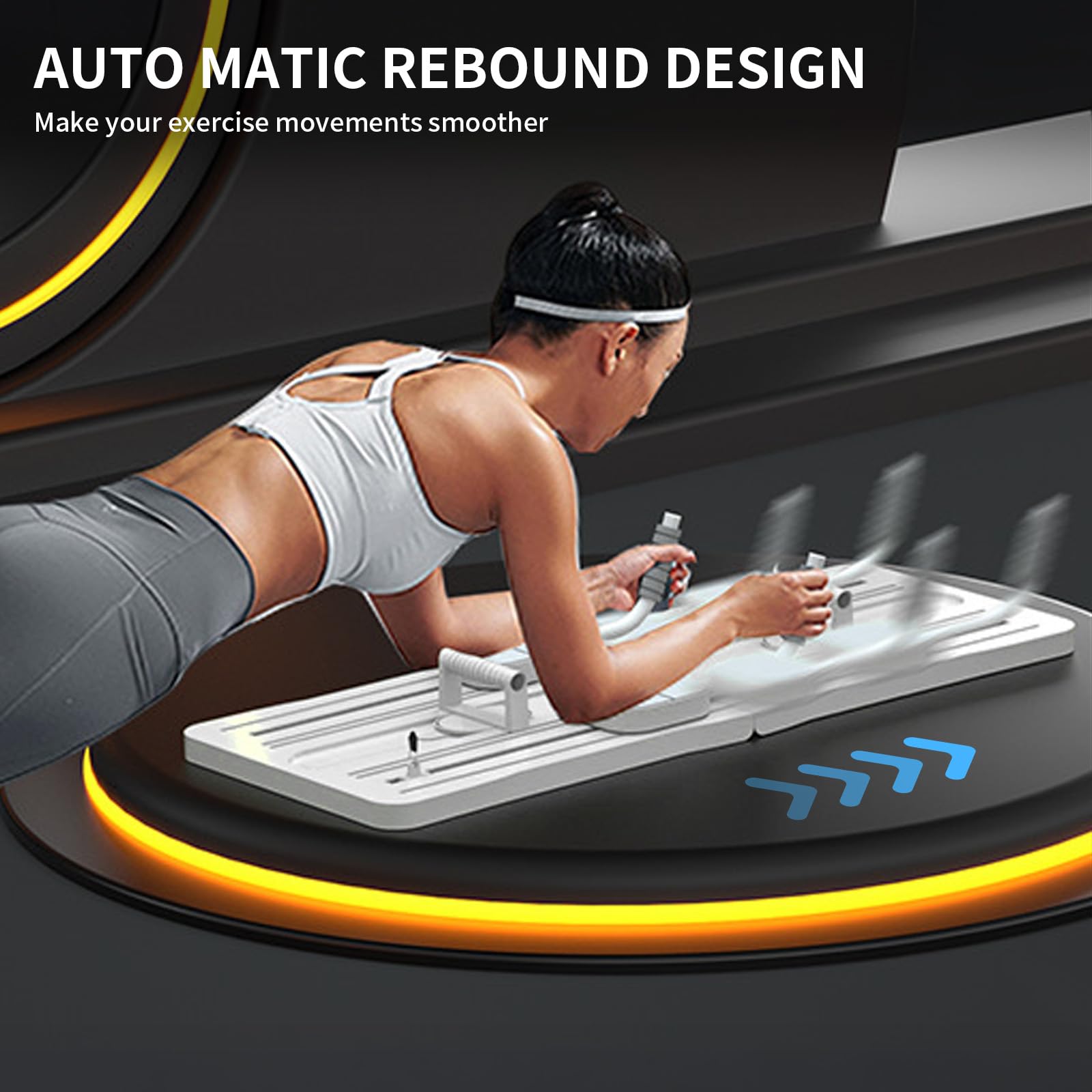 Pilates Reformer Board – Piastra multifunzione per esercizi addominali per forza core, equilibrio, flessibilità e allenamento a tutto il corpo, ideale per principianti e appassionati di fitness