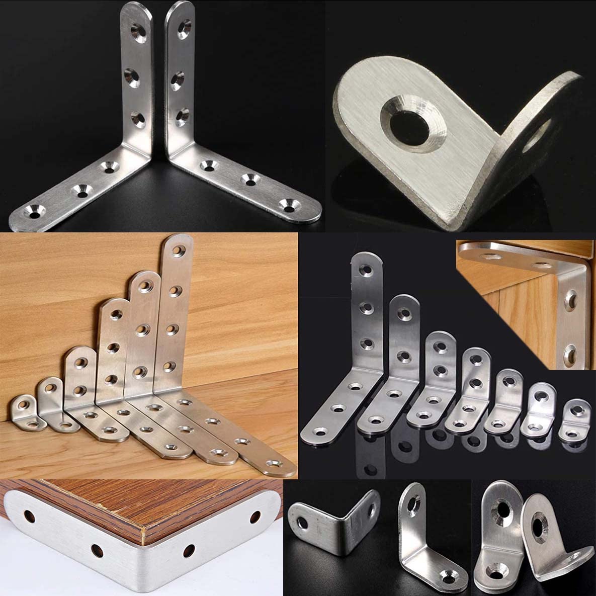 DIY Crafts 0.78 * 0.78 * 0.63 inch, Stainless Steel Angle Corner Brackets Fasteners Protector Seven Size Corner Stand Supporting Furniture Hardware (Pac(0.78 * 0.78 * 0.63 inch) (B08FMSR9NY) Amazon Price History, Amazon Price Tracker