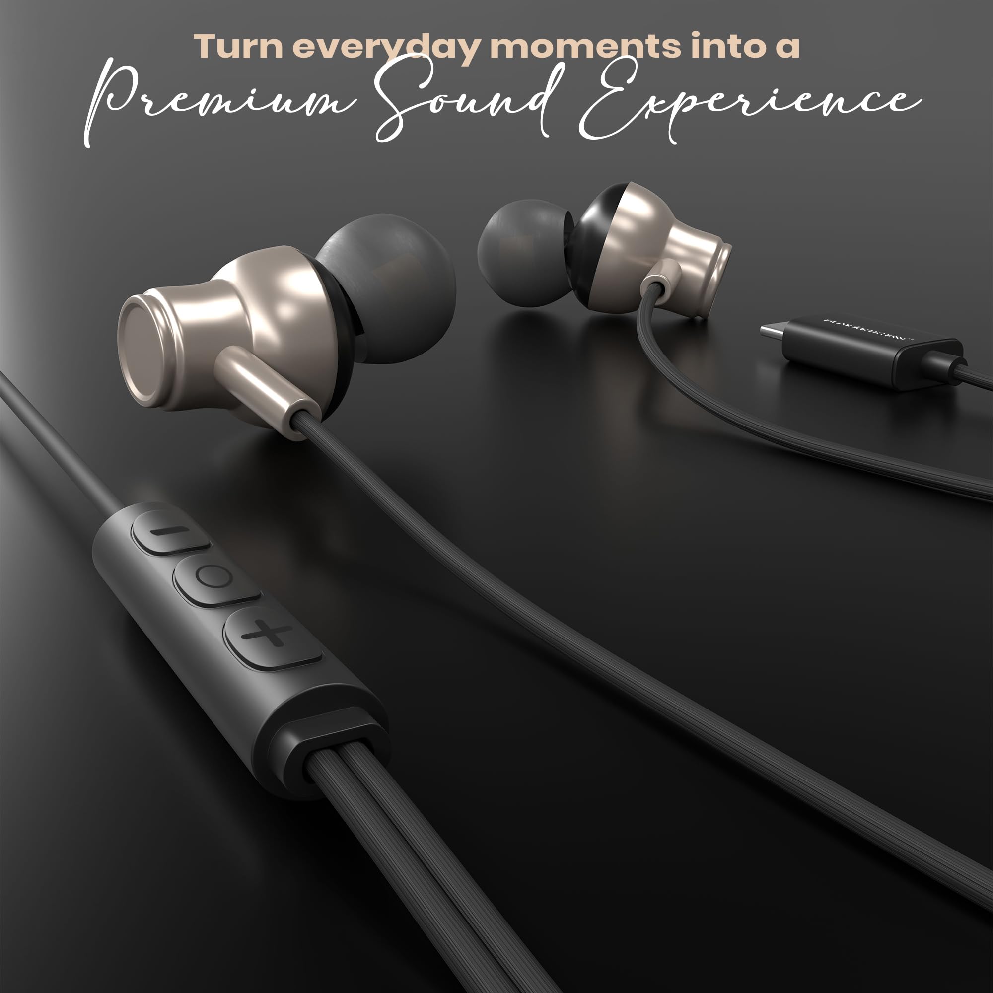 Kratos Tune V6 Earphones - Deep Bass & Type-C -2