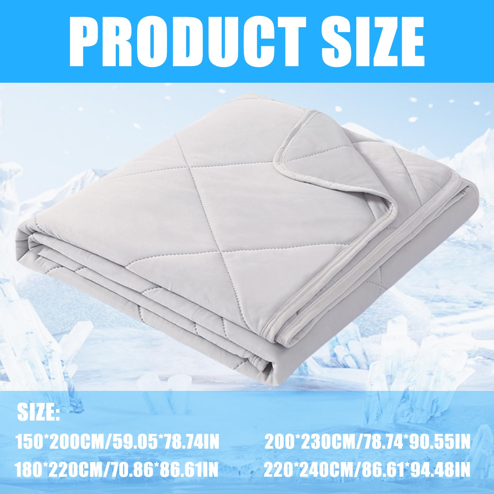 Morain Coperta di raffreddamento multiuso con tecnologia a 3 strati coperta di raffreddamento per camera da letto/soggiorno relax
