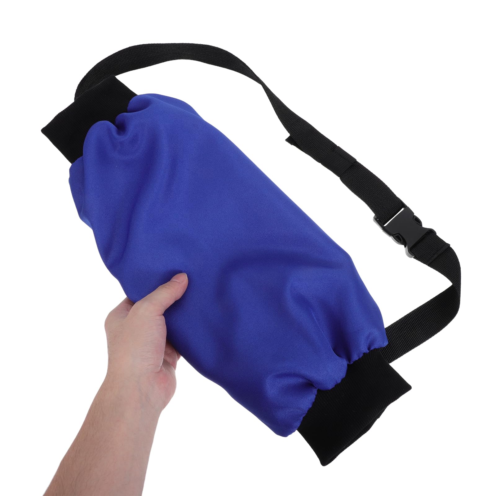 Calentador de Manos de Fútbol Azul de Poliéster con Cremallera | Diseño en Forma de Balón, Retención Térmica para Práctica al Aire Libre, Fácil de Llevar