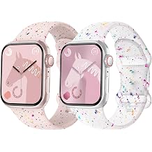 Sport Band Compatible with Kids Apple Watch Band 38mm 40mm 41mm 42mm 44mm 45mm 46mm, Soft Cute Recycled Plastic Silicone Strap for iWatch Series 10 9 8 7 6 5 4 3 SE SE2 SE3 for Boys Girls