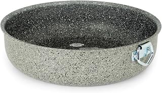 Flonal 8001569086094 Pietra Viva Stone Effect Aluminum Cookware, Medium, Clear