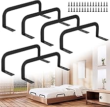 Set of 6 Mattress Stoppers, Mattress Wedges for Stabilisation, Non-Slip Clamp, Metal Sliding Stopper, Suitable for Solid Bed Panels