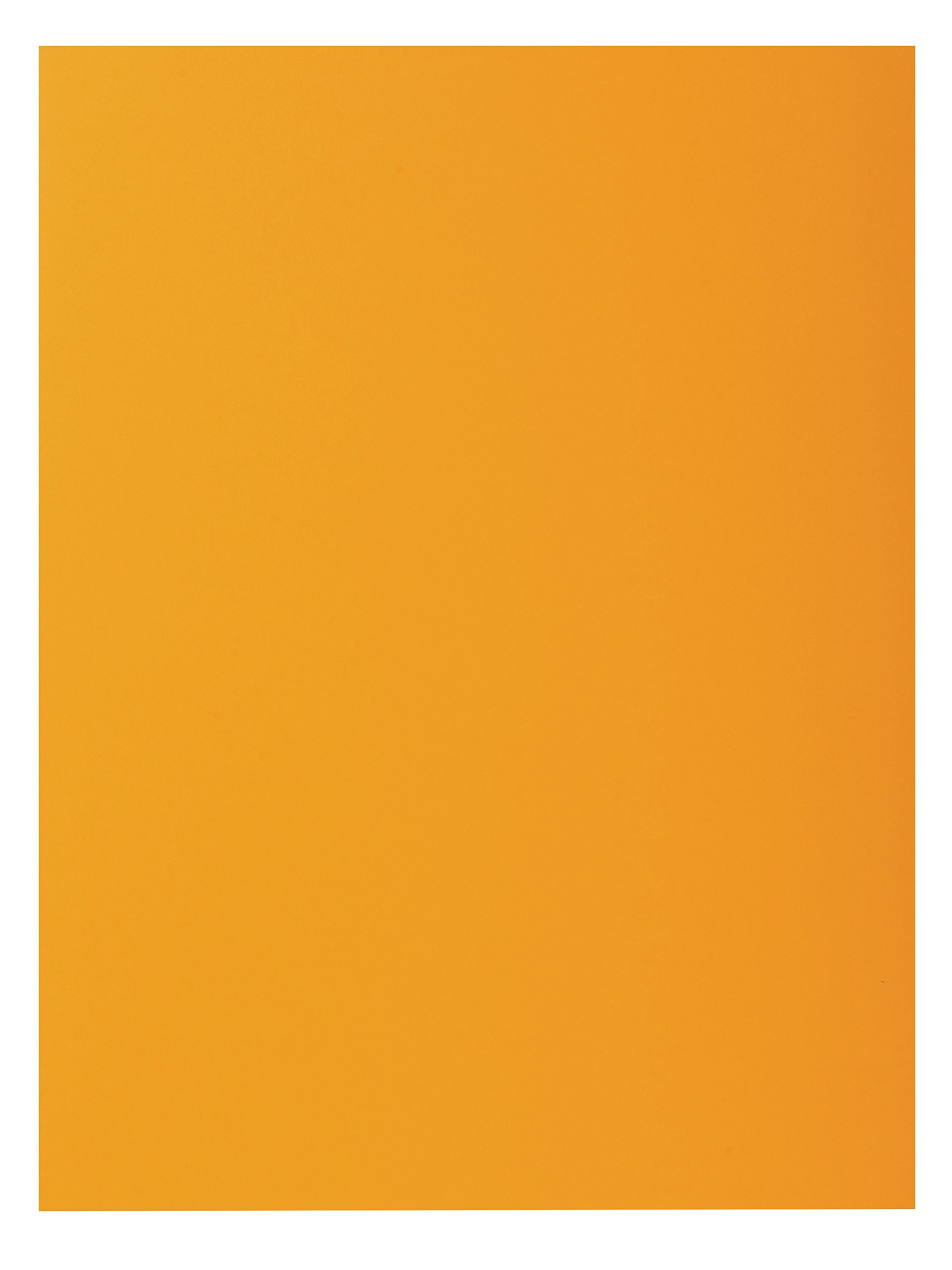 Exacompta - Ref 217126E - Rocks Square Cut Folder - 240 x 320mm in Size, Suitable for Holding A4 Documents, 210gsm Coloured Card - Orange Colour (Pack of 10)