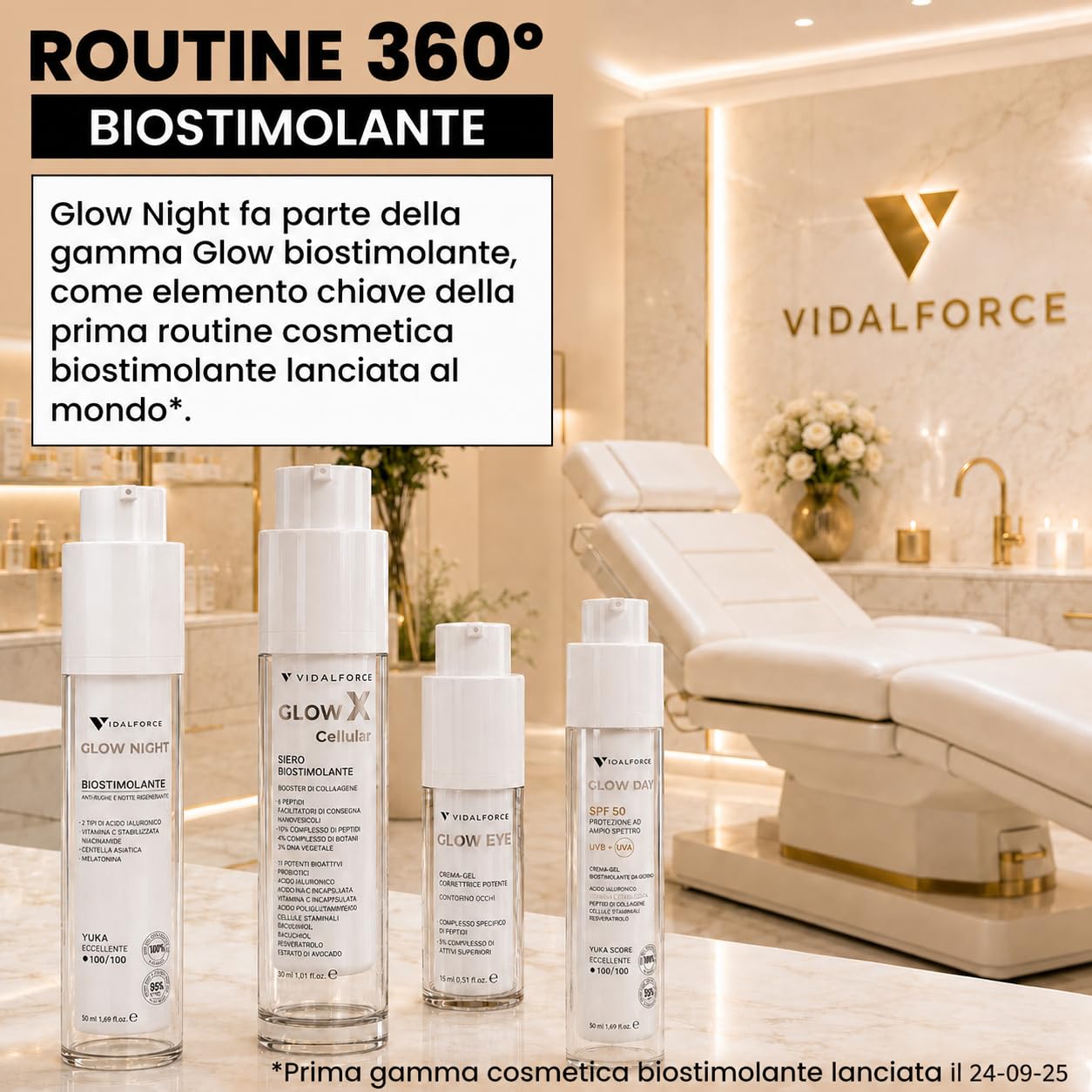 GLOW NIGHT Crema Notte Antietà Biostimolante, Retinolo Incapsulato con Bakuchiol e Acido Ialuronico Full-Spectrum I 100/100 Yuka I Crema Antirughe Donna e Uomo. 50 ml