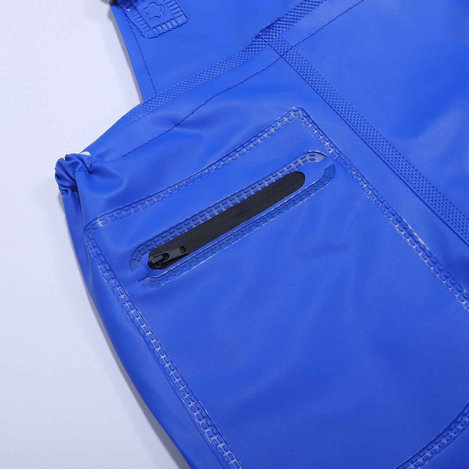 Cuissardes imperméables pour enfants avec bottes – Pantalon de pêche avec bandoulière réglable – Cuissardes en caoutchouc antidérapantes pour enfants, garçons et filles