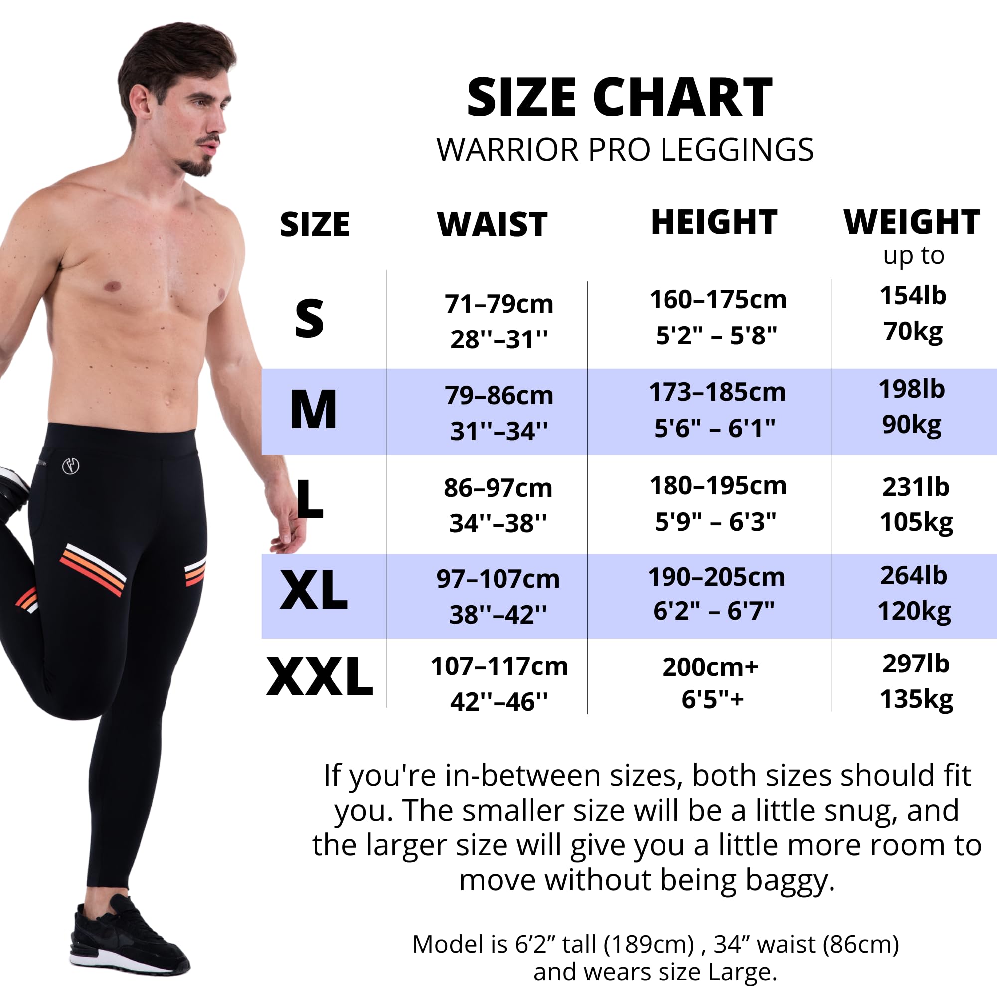 Kapow Meggings Męskie legginsy Performance Pro Sport Kompresja z kieszeniami