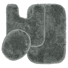 TRP Luxurious 3 Piece Super Soft and Fluffy Bathroom Rugs Non Slip 21 W X 34 Size Heavyweight