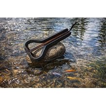 Jaw harp - Melodic, steel, black. High tone. Professional-grade, key G2, 65 mm 2,5 inch.