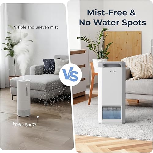 Miniatura 4 de Afloia Humidificador para habitación grande  Humidificador evaporativo 2 en 1 sin niebla y purificador de aire en un combo para el hogar hasta 3000