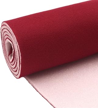 Moyishi Auto Pro Headliner Fabric with Foam Backing Automotive Roof Upholstery Headliner Fabric Craft Foam Backing Red 36" x 60"