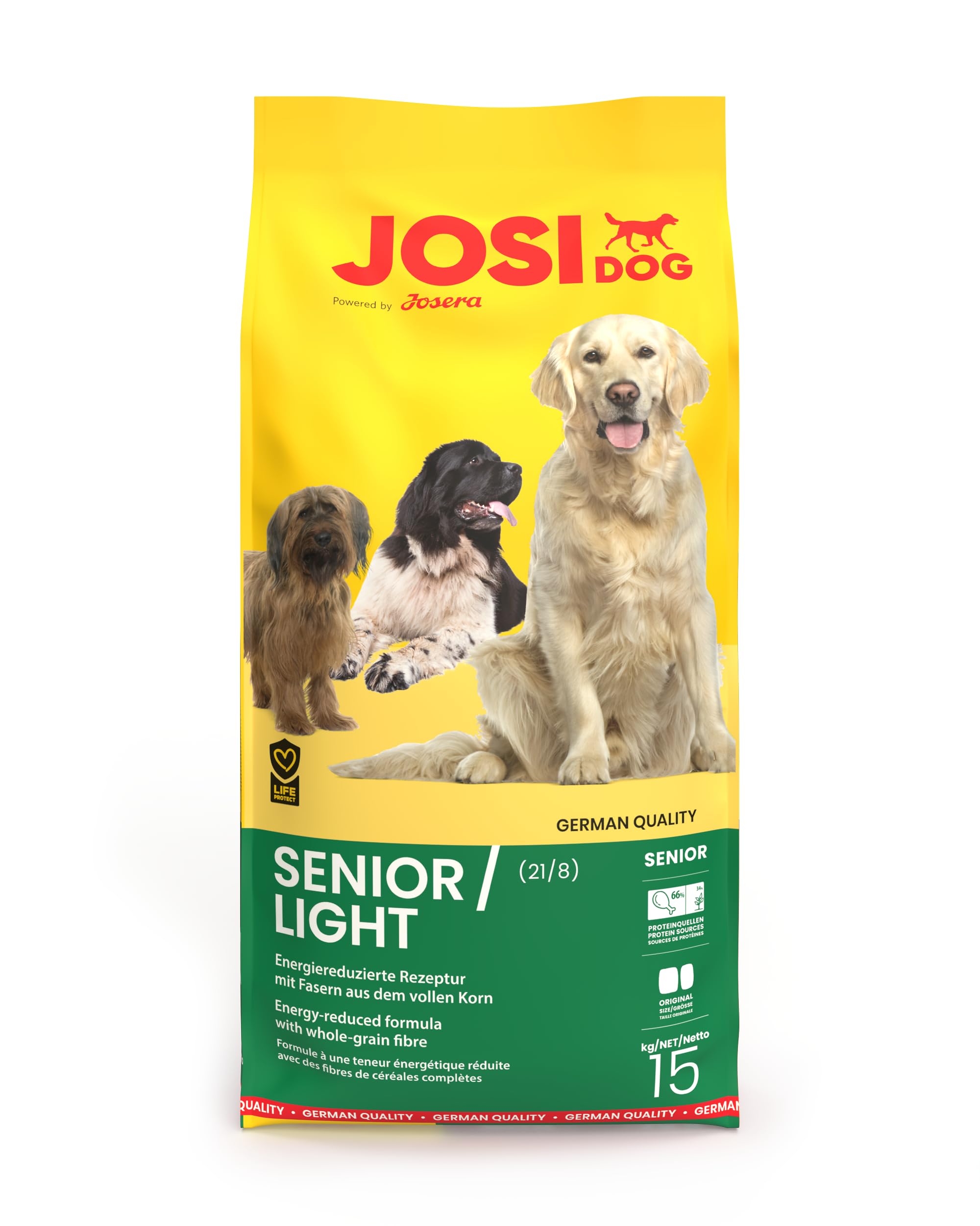 Image secondaire de JosiDog Senior/Light - Nourriture Sèche Équilibrée pour Chiens Adultes de 15 kg