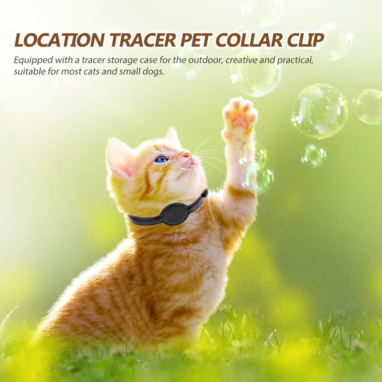 FRCOLOR 5stücke Katzenhalsband Mit Sicherheitsfunktion Verstellbares Tracer-Design Für Haustiere Geeignet Für Und Outdoor-aktivitäten Aus Langlebigem Pu-Material Komfortabel Und Leicht