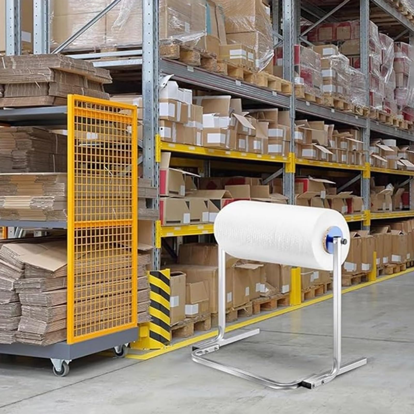 Distributeur de Film à Bulles sur Pied - Support Manuel pour Rouleaux de Film étirable, idéal pour l'emballage, Le déménagement et l'expédition - Plusieurs Tailles Disponibles (50 cm) - Emba